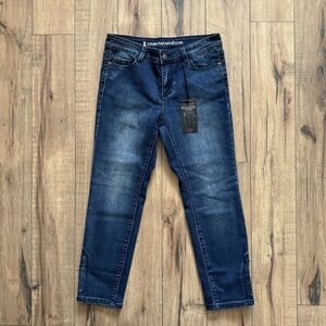 Counterparts Jeans Women's 6P Denim Blue Mid-Rise Capri Jean Pants